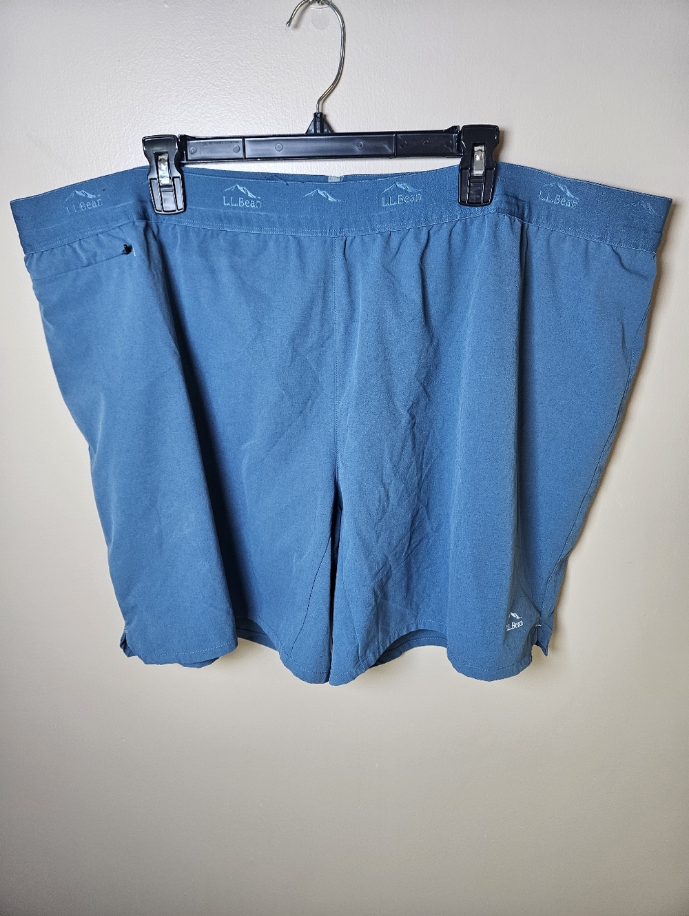 LL Bean Men's Blue Multi Sport Training Shorts Pull On Lined XXXL 3XL Comfort